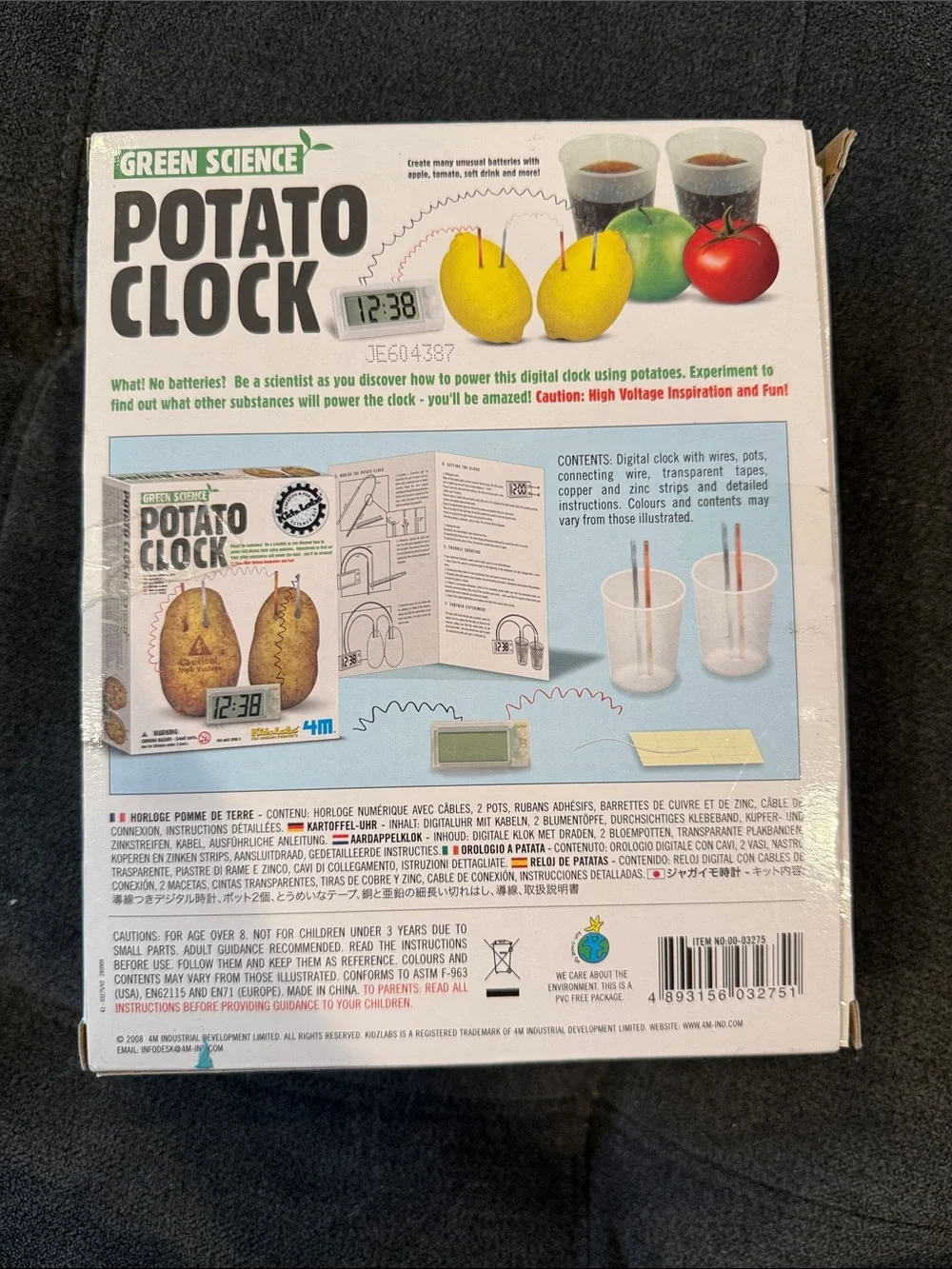 Green Science Potato Clock - Educational Kit